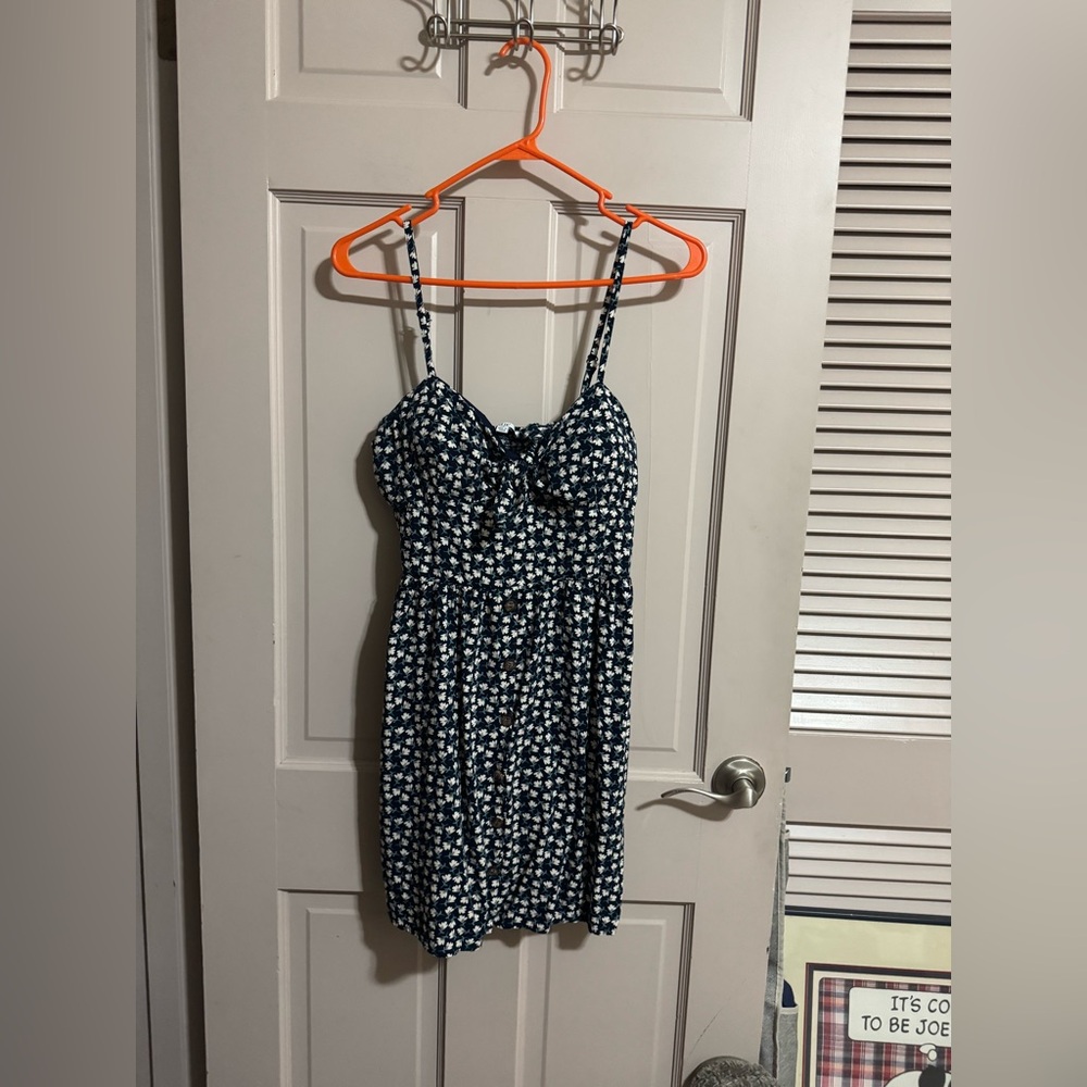 Womens AUW Mini Summer Floral Dress Size XL